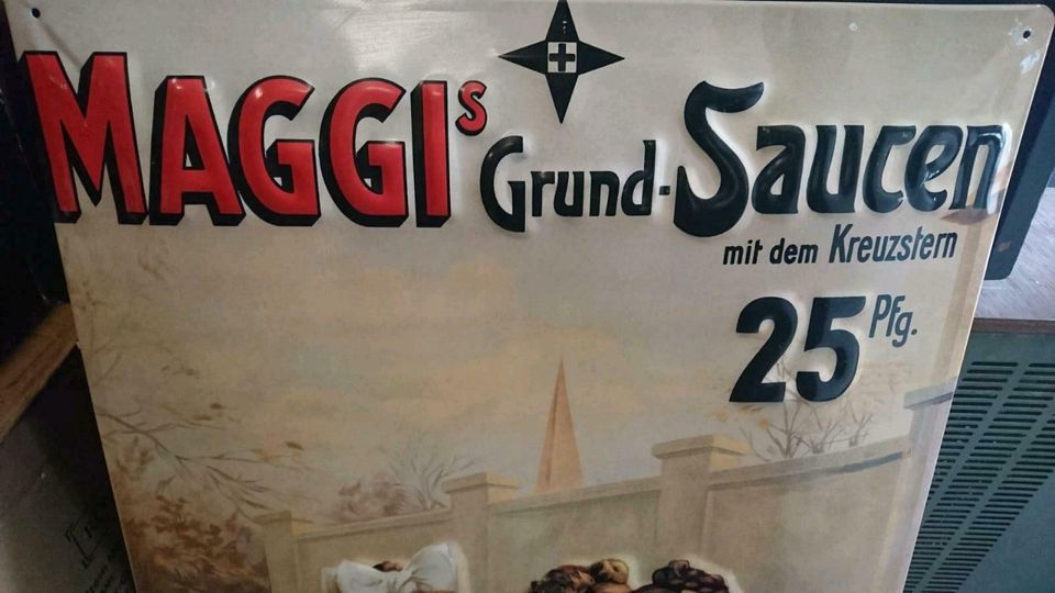 BLECHSCHILD MAGGIE'S Grund-Saucen mit dem Kreuzstern, toll