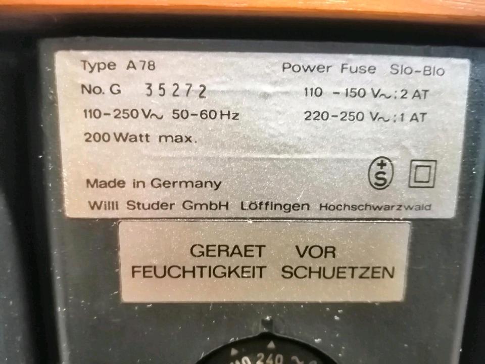 REVOX A78 MKII, Stereo Amplifier, guter Zustand!!!
