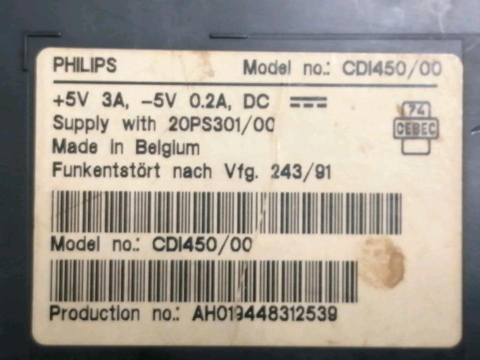 PHILIPS Cdi 450, Konsole mit Controller, NICHT GETESTET!!!