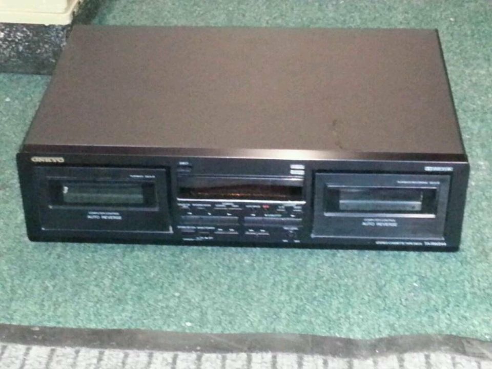 ONKYO TA-RW244; Stereo Cassetten Tape Deck, Doppel-Deck