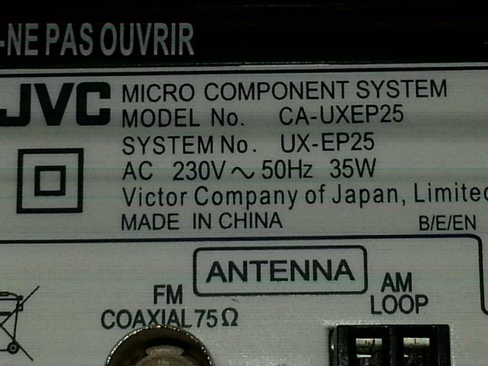 JVC CA-UXEP 25 Micro Component System + 2 Boxen! Toll!