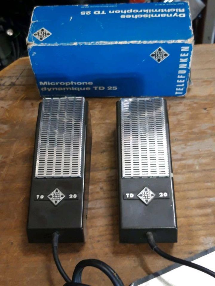 3 TELEFUNKEN Mikrofone: 2x TD20 und 1 TD25