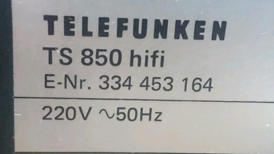 TELEFUNKEN TS850, Plattenspieler mit Nadelsystem TM500