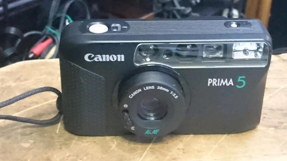 CANON PRIMA 5, Analog-Kamera mit Original-Tasche!