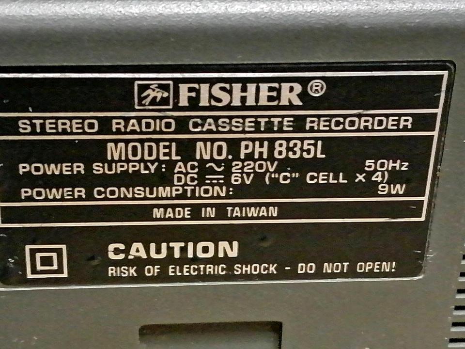 FISHER PH835L, Stereo Radio-Cassetten-Recorder!!