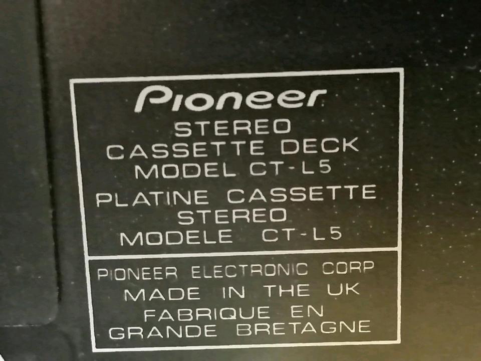 PIONEER Receiver XC-L5 (CD/Tuner/Verstärker)+Cassetten-Deck CT-L5