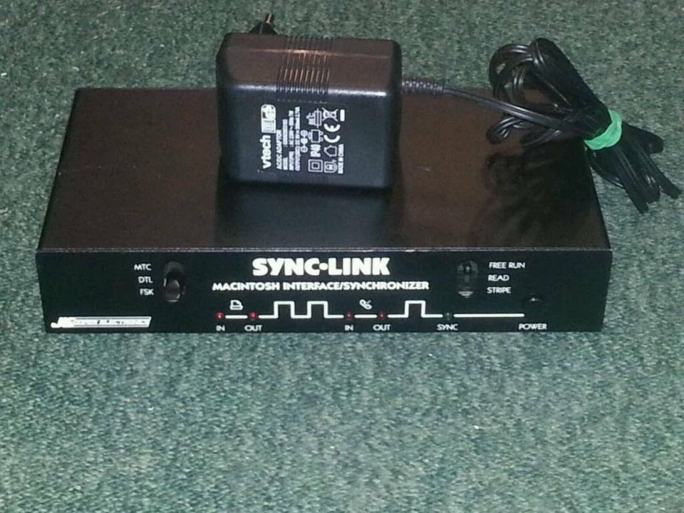 JL COOPER SYNC-LINK Macintosh; MIDI Interface Synchronizer, toll!