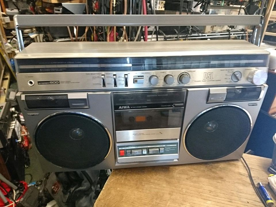 AIWA CS-600E, Radio-Cassetten-Recorder, etwas DEFEKT!!