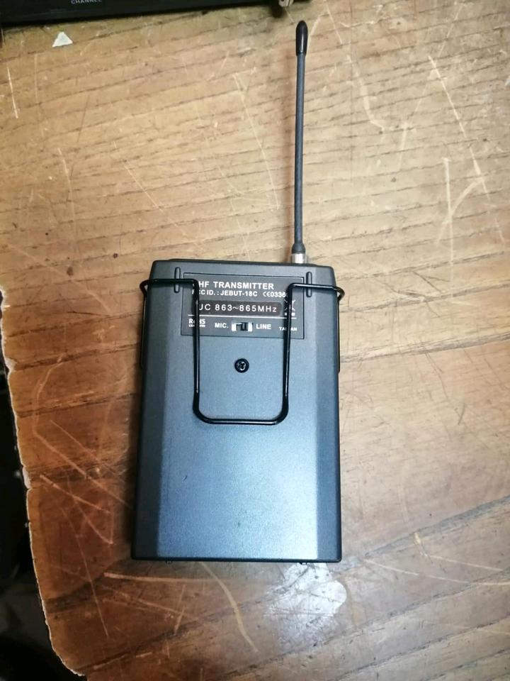 T. BONE UHF Receiver DS16R + EWS-16PT Sender, OHNE Mikrofon!!!