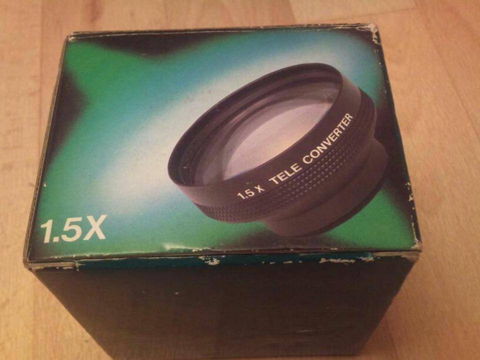 1x5 TELE CONVERTER LENS für Videocamera CCT-1552, NEU & OVP!