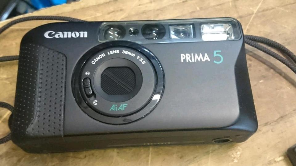 CANON PRIMA 5, Analog-Kamera mit Original-Tasche!