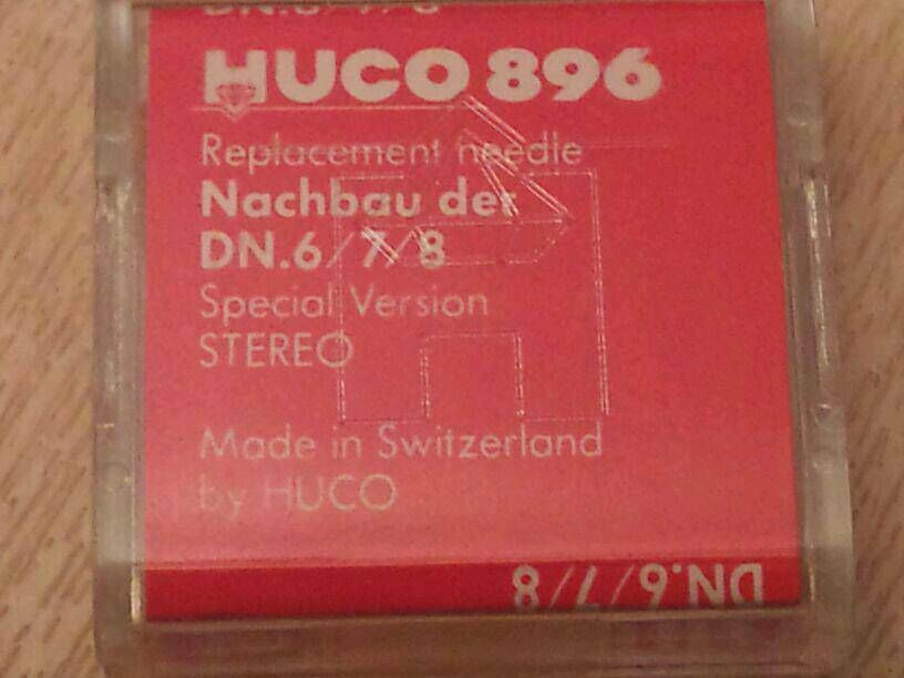 3 Plattenspieler-Nadeln HUCO 896; made in Schweiz NEU & OVP!!!