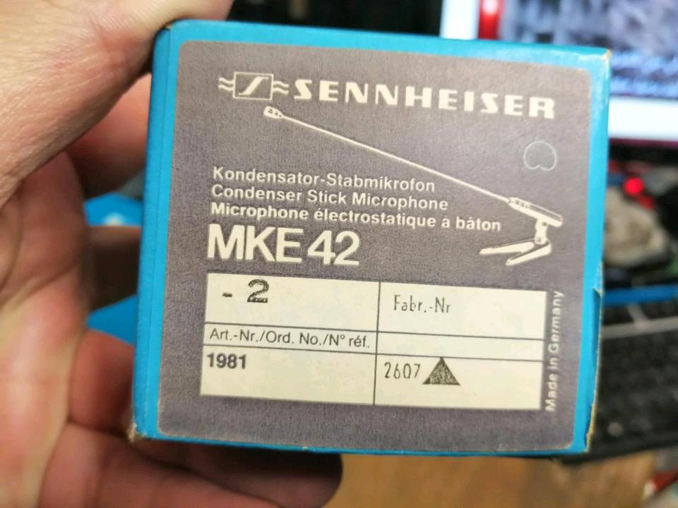 SENNHEISER MKE 42, Mikrofon und Station, NEU!!