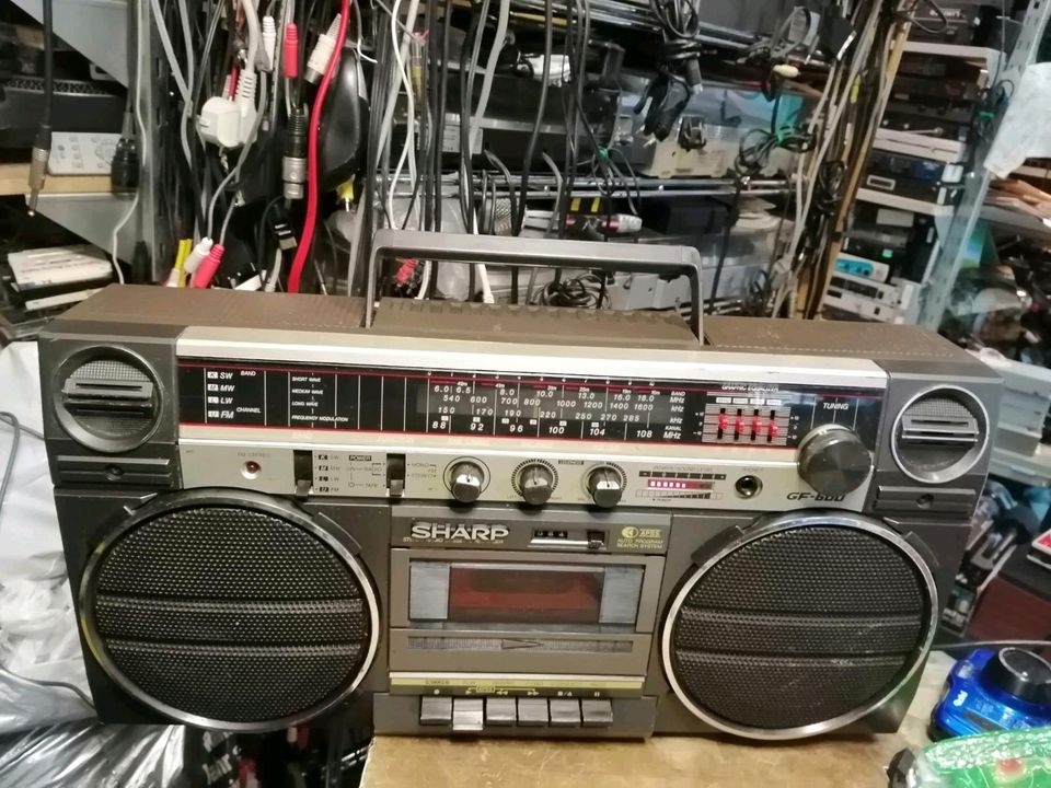 SHARP GF-600H(BR), Radio-Cassetten-Recorder, SELTEN!!!