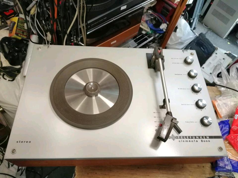 TELEFUNKEN elementa 8000, PLATTENSPIELER, DEFEKT!!!