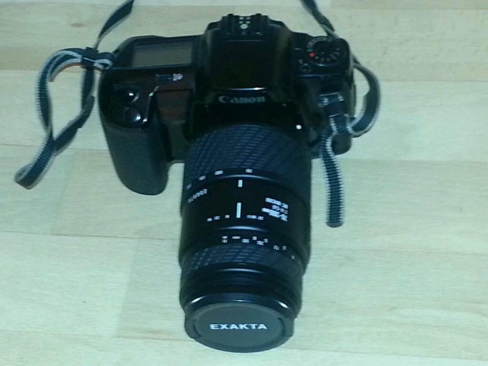 CANON EOS 10 Analog-Camera+EXAKTA Objektiv 70-300mm + HAMA HTMC