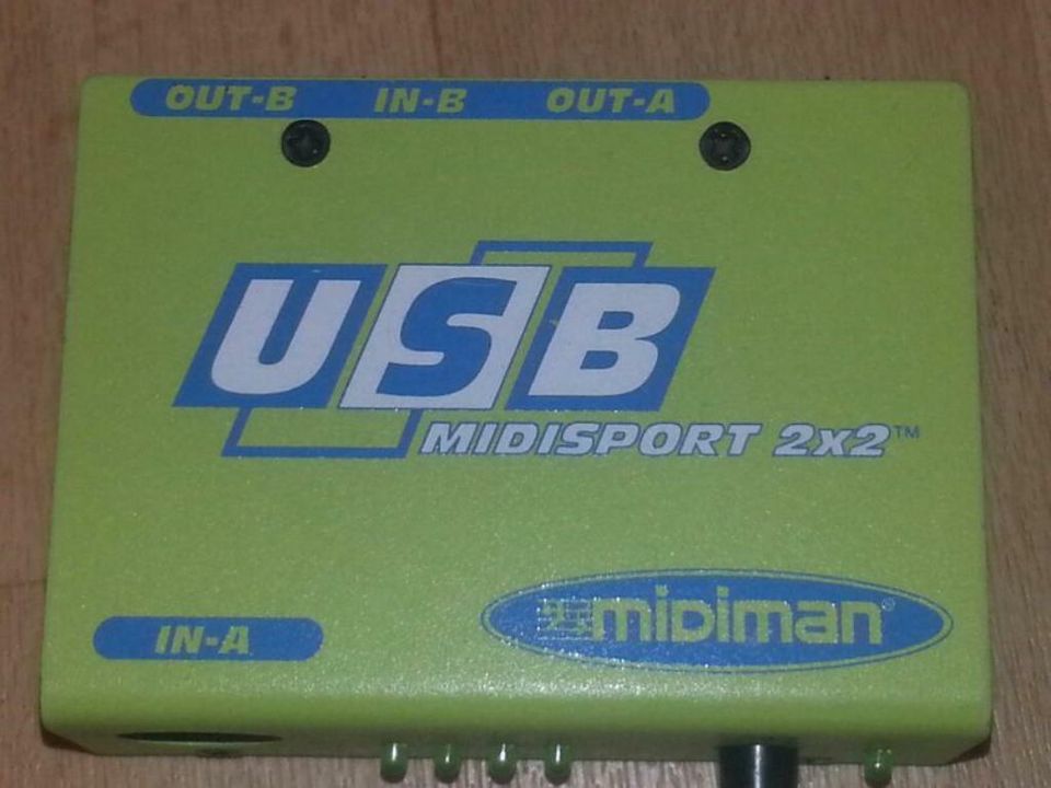 MIDIMAN USB Midisport 2x2; mit neuem USB-KABEL, sehr gut!!