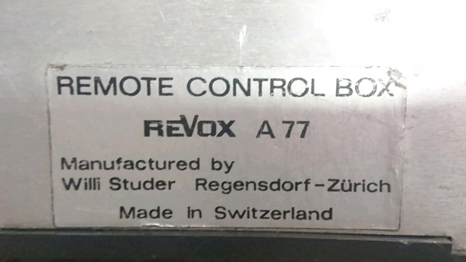 REVOX A77, Original-Fernbedienung mit Kabel, guter Zustand!!