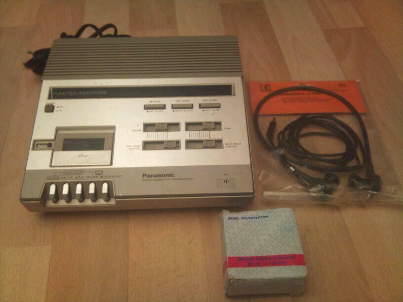 PANASONIC RR-950 Microcassette Transcriber, guter Zustand!!