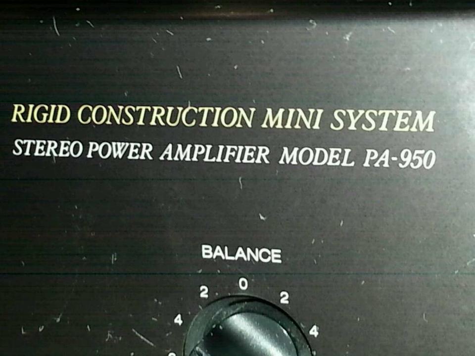 AKAI PA 950 Rigid Constrution Mini System; Amplifier