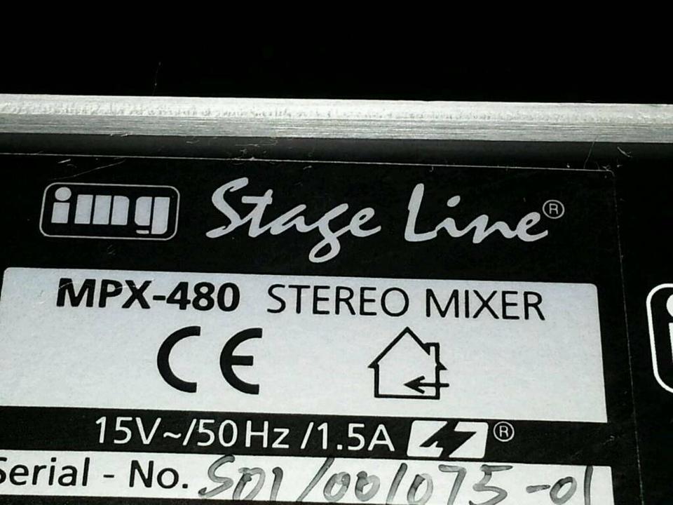 IMG Stage Line MPX-480; Stereo - Mixer, sehr guter Zustand!