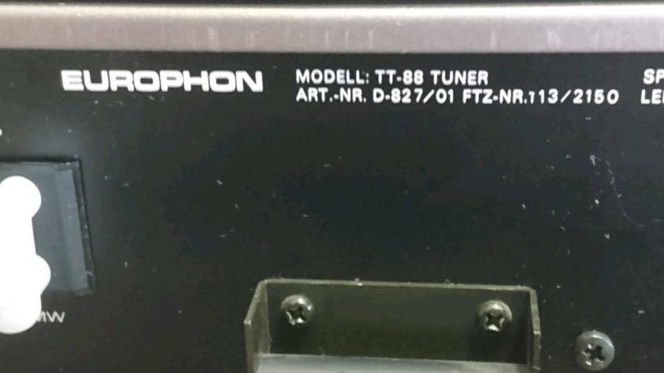 EUROPHON - Musikanlage OHNE Boxen, guter Zustand!