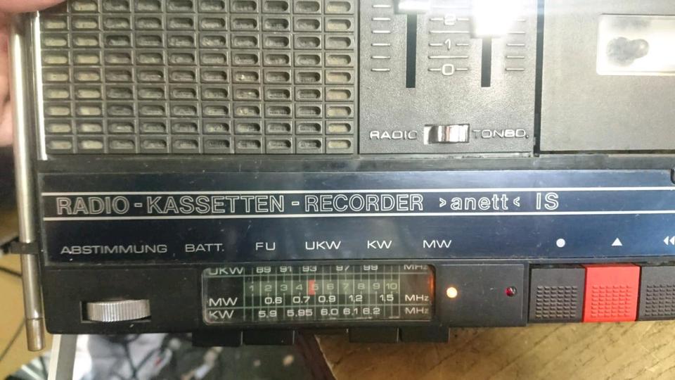 Radio-Cassettenrecorder "Anett" IS, DDR, guter Zustand!!