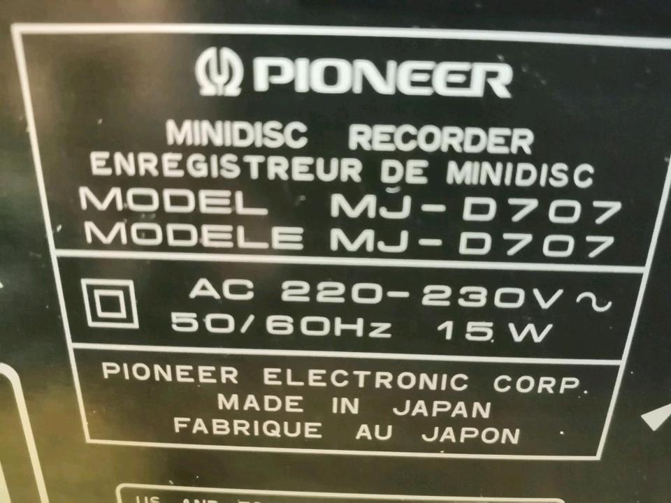 PIONEER MJ-D707, Minidisc-Recorder, guter Zustand!!!