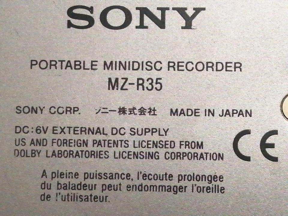 SONY MZ-R35, Minidisc-Recorder!!!