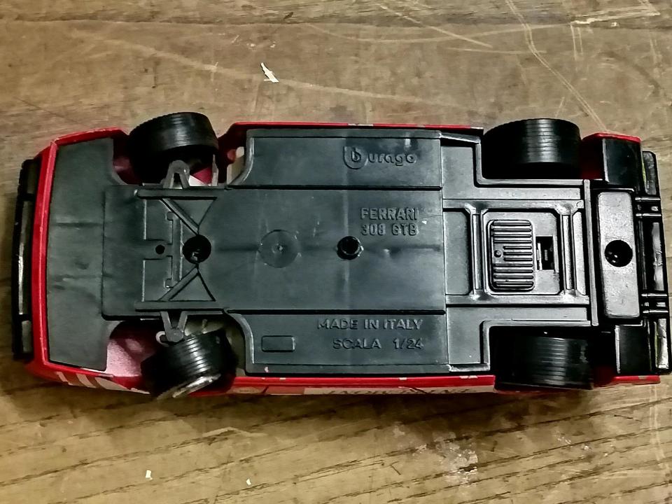 4 FERRARI Metall-Modell Autos, Metall, guter Zustand!