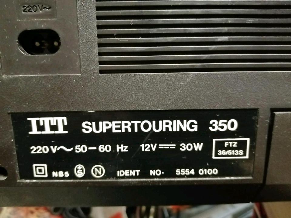 ITT Super Touring 350, Radio-Cassetten-Recorder, mit Netzkabel!!
