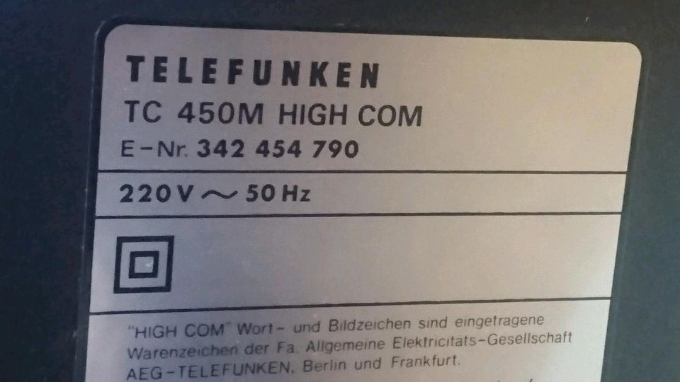 TELEFUNKEN TC450M, Cassetten-Deck, guter Zustand!!