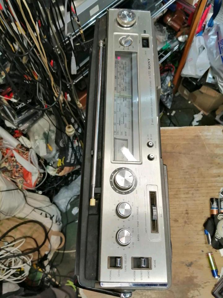 SONY CF-570S, Stereo Cassette-Corder 4 Bands, etwas DEFEKT!!