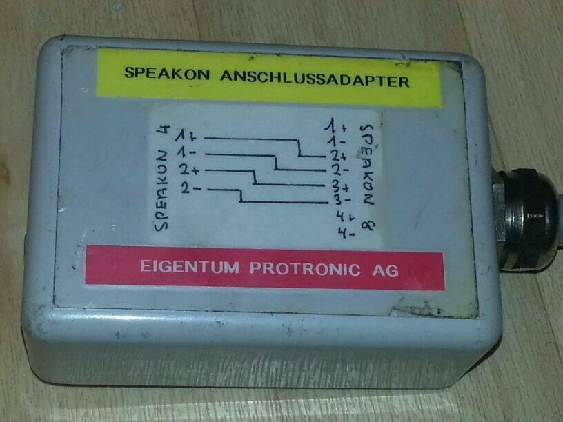 2 NEUTRIK "SPEAKON" NL8FC; Anschlußadater für Boxen