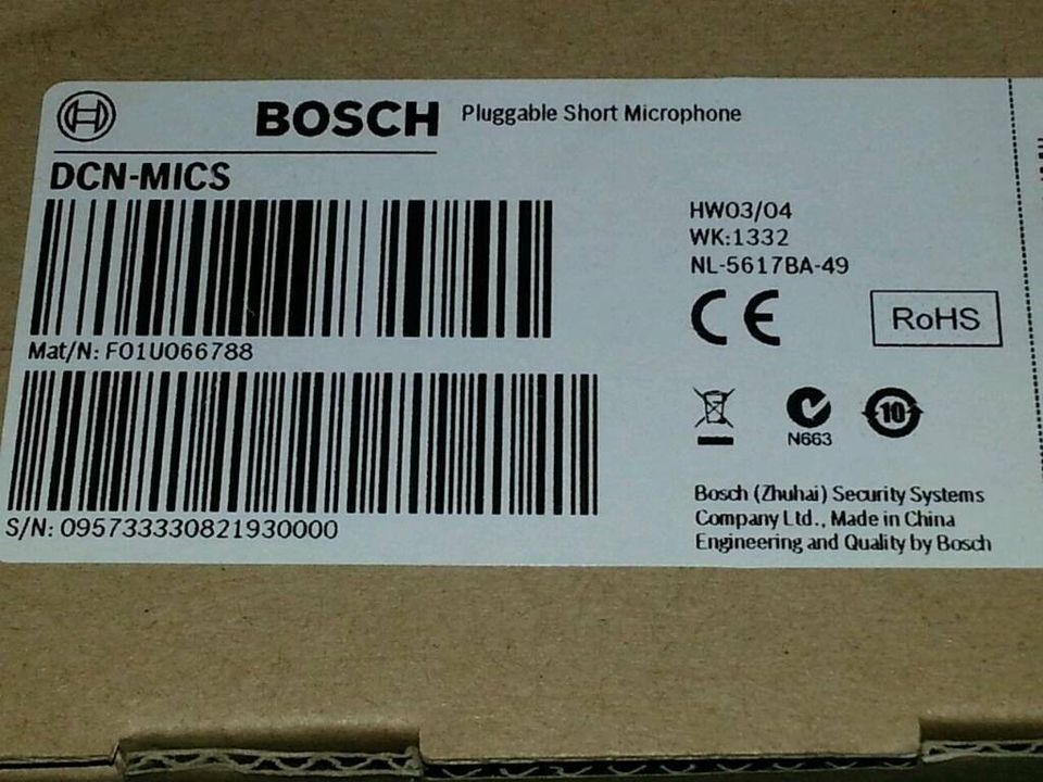 BOSCH DSN-MICS, 2 steckbare Mikrofone, NEU & OVP!