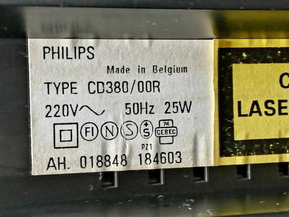 PHILIPS CD380, CD-Player OHNE Fernbedienung!!!