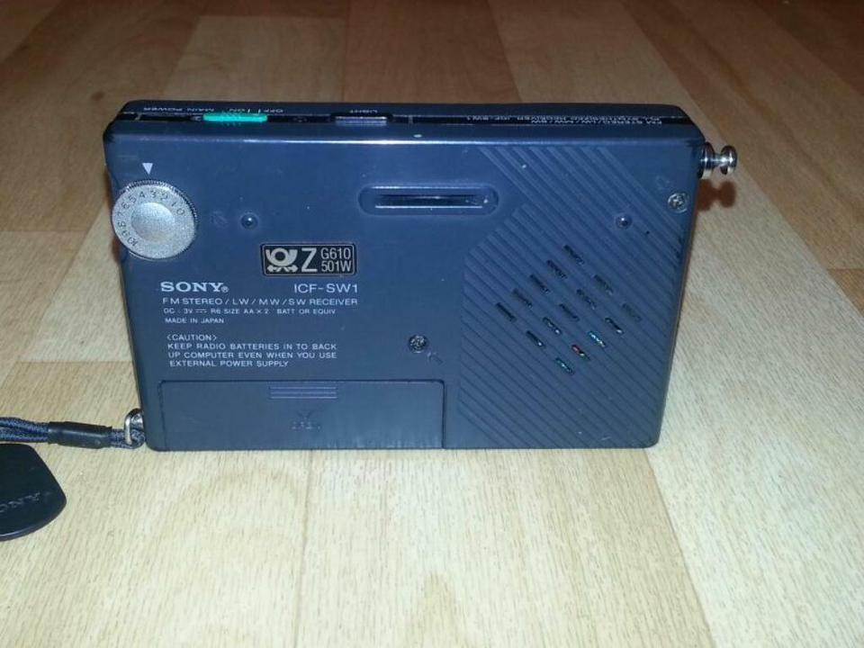 SONY ICF-SW1; FM Stereo/LW/SW/MW Receiver, sehr guter Zustand!