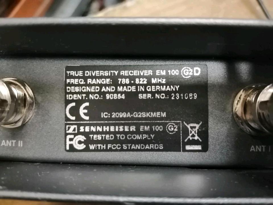 SENNHEISER EW100 G2 D, Funkempfänger OHNE Mikrofon, mit Adapter!