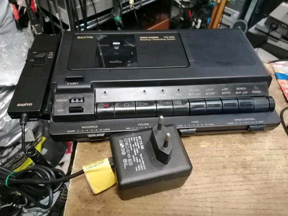 SANYO TRC-8800 Memo-Scriber mit Zubehör!!