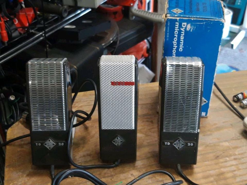 3 TELEFUNKEN Mikrofone: 2x TD20 und 1 TD25