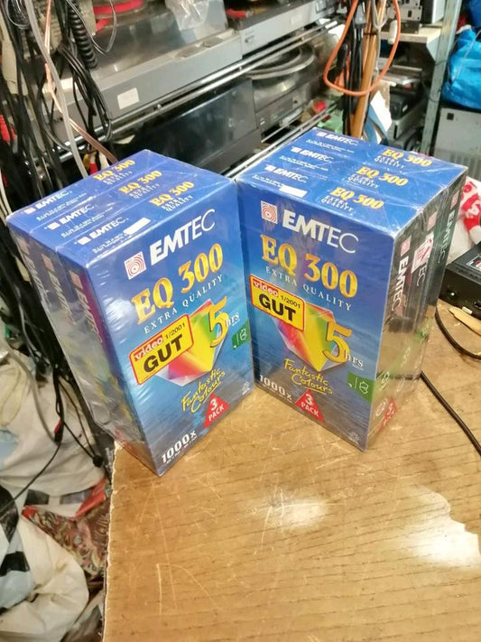 6 EMTEC EQ 300 Videocassetten, NEU und Originalverpackt!!!