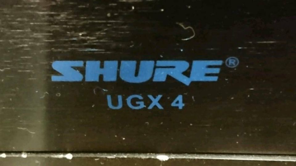 SHURE UGX 4, Mikrofon-Sender OHNE Mikrofon, mit Original-Adapter