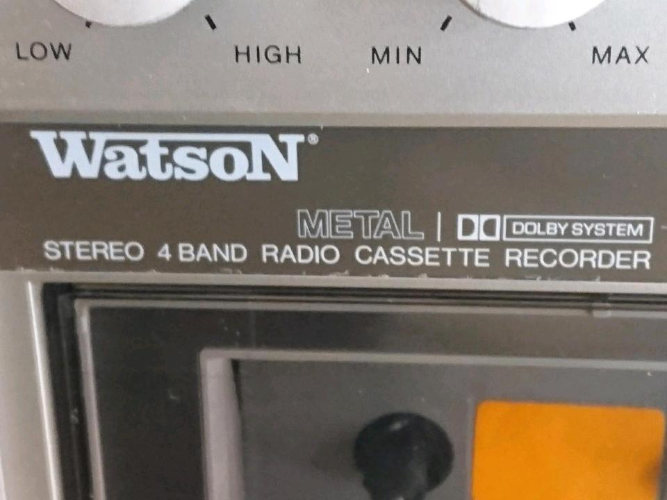 WATSON Mod. 572, Radio-Cassetten-Recorder