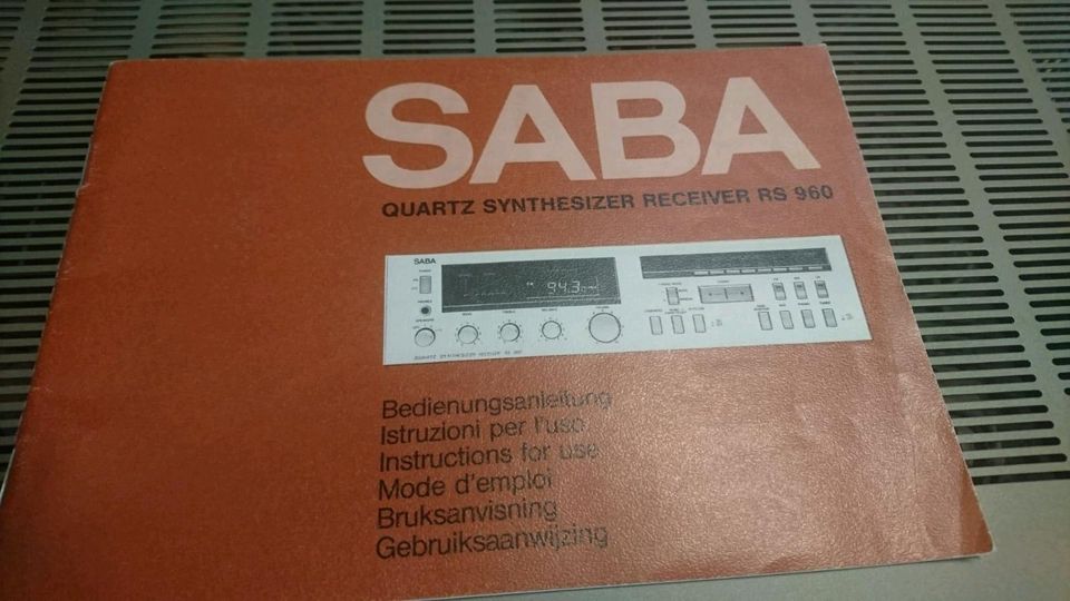 SABA RS 960, Quartz Synthesizer Receiver, guter Zustand!!