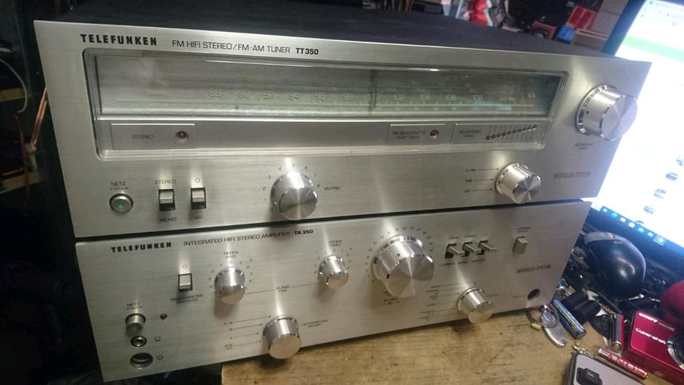 TELEFUNKEN TA350 Amplifier (DEFEKT) + TT350 Tuner,