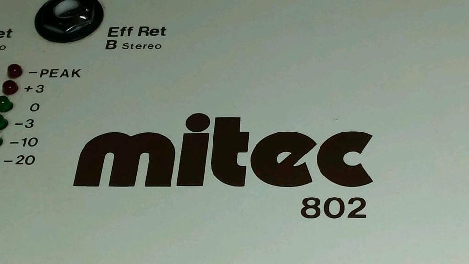 MITEC 802; 8-Kanal-Mixer mit Original-Adapter, toll