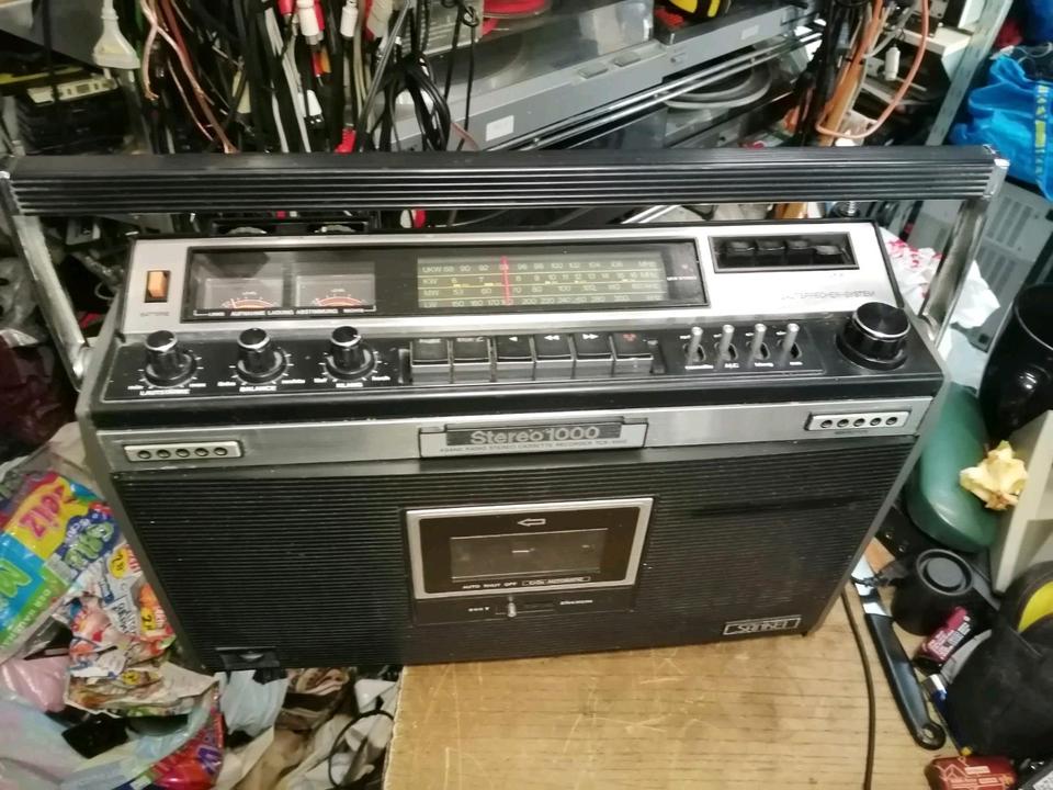 SANKEI TCR-1000V,Radio-Cassetten-Recorder, etwas DEFEKT!!