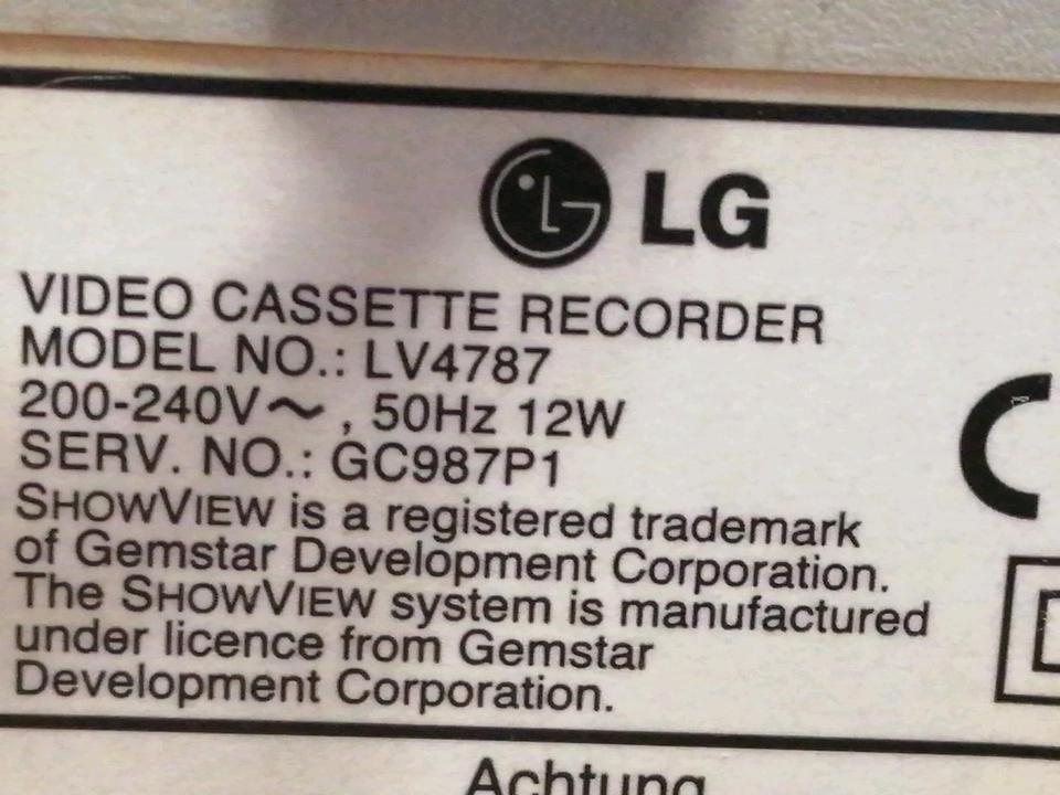 LG LV4787 Videocassettenrecorder