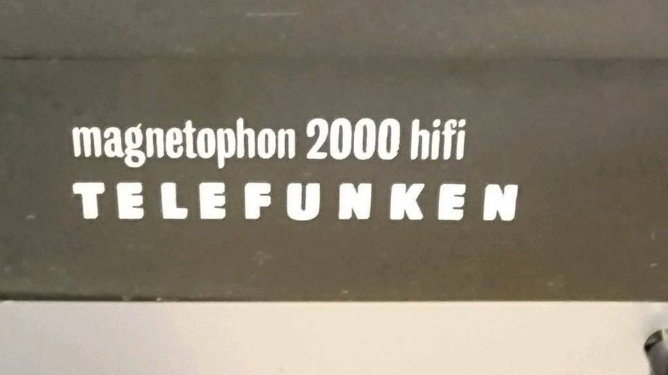 TELEFUNKEN Magnetophon 2000 hifi, Antriebsriemenwechsel nötig!