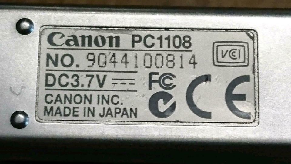 CANON PC1108, Digital-Camera mit Zubehör!